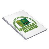 Leprechaun Drink Team aangepaste notitieboek (Rechterzijde)