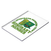 Leprechaun Drink Team aangepaste notitieboek (Linkerzijde)