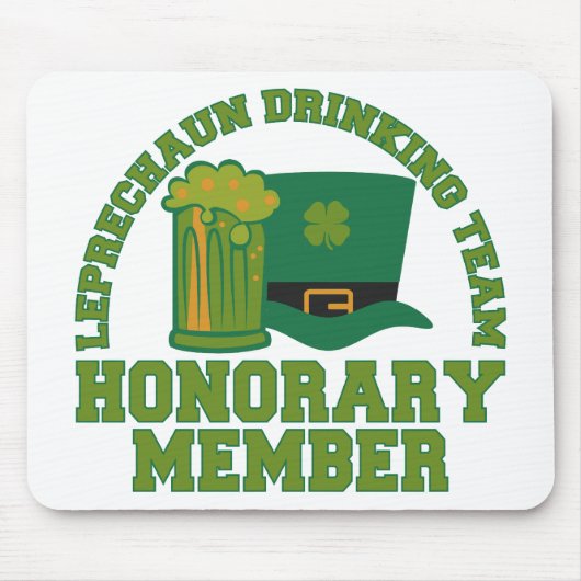 Leprechaun Drink Team mousepad Muismat (Voorkant)