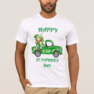 Leprechaun Driving Truck St. Patrick's Day T-shirt
