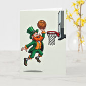 Leprechaun Dunk Shot Fun Kaart (Gele Bloem)