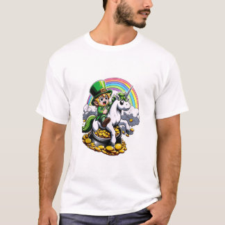 Leprechaun Eenhoorn Schattige T-shirt
