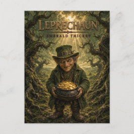 Leprechaun Emerald Thicket Dark Cinema Briefkaart