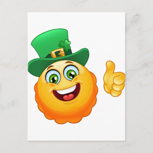 leprechaun emoji briefkaart (Voorkant)