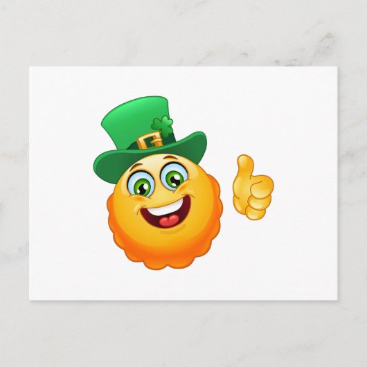 leprechaun emoji briefkaart (Voorkant)