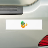 leprechaun emoji bumpersticker (Op auto)