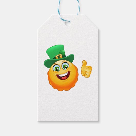 leprechaun emoji cadeaulabel (Voorkant)