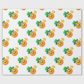 leprechaun emoji cadeaupapier (Vlak)