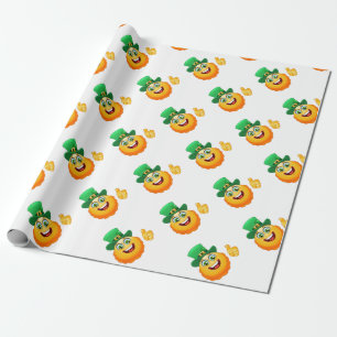 leprechaun emoji cadeaupapier