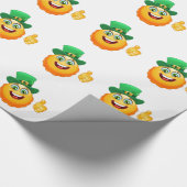 leprechaun emoji cadeaupapier (Hoek)