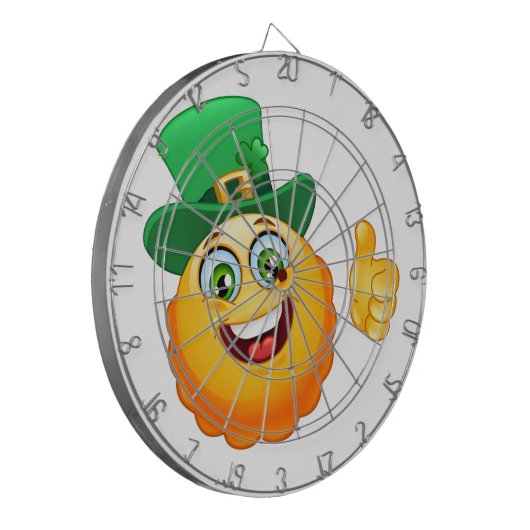 leprechaun emoji dartbord (Voorkant Links)