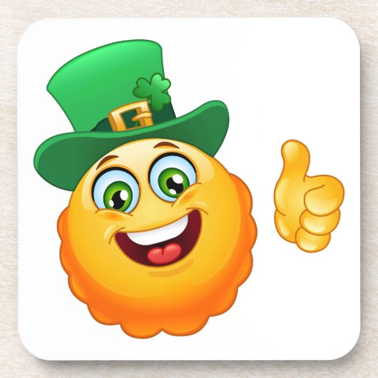 leprechaun emoji drankjes onderzetter (Voorkant)