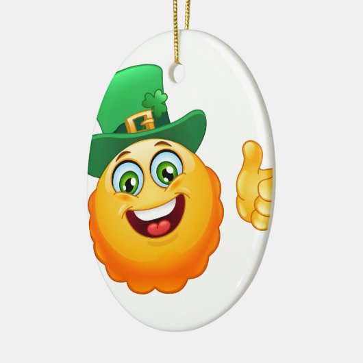 leprechaun emoji keramisch ornament (Links)