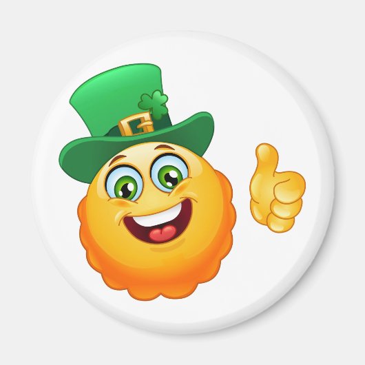 leprechaun emoji magneet (Voorkant)