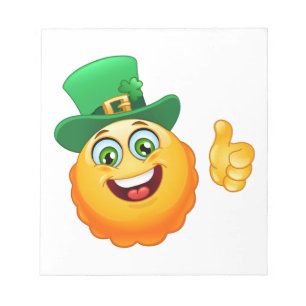 leprechaun emoji notitieblok