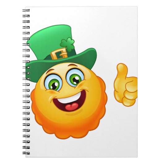 leprechaun emoji notitieboek (Voorkant)