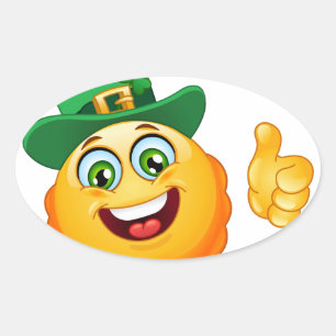 leprechaun emoji ovale sticker