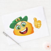 leprechaun emoji ovale sticker (Envelop)