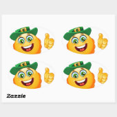 leprechaun emoji ovale sticker (Vel)