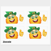 leprechaun emoji rechthoekige sticker (Vel)