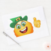 leprechaun emoji rechthoekige sticker (Envelop)