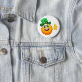 leprechaun-emoji ronde button 5,7 cm (In situ)
