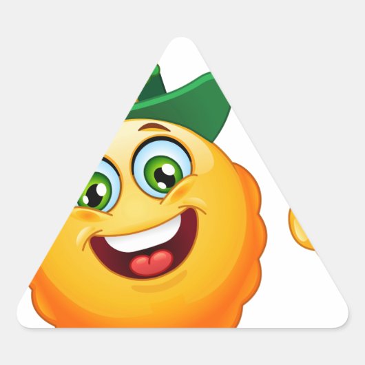 leprechaun emoji sticker (Voorkant)
