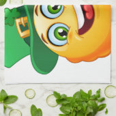 leprechaun emoji theedoek (Gevouwen)