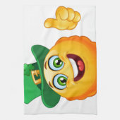 leprechaun emoji theedoek (Verticaal)