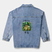 Leprechaun en bier denim jacket (Achterkant)
