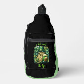 Leprechaun en bier sling bag (Voorkant)