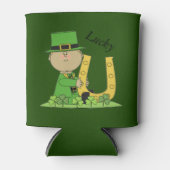 Leprechaun en Hoefijzer Blikjeskoeler (Voorkant)