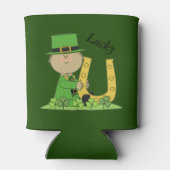 Leprechaun en Hoefijzer Blikjeskoeler (Achterkant)