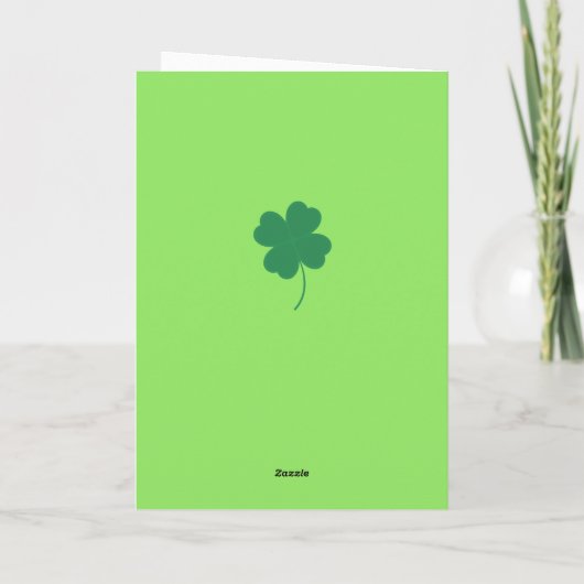 Leprechaun en paddenstoel St. Patrick's Day Card Feestdagen Kaart (Achterkant)