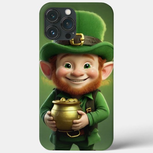 Leprechaun en Pot of Gold iPhone / iPad hoesje (Achterkant)