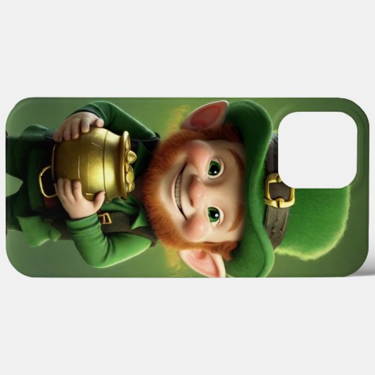 Leprechaun en Pot of Gold iPhone / iPad hoesje (Achterkant (horizontaal))
