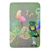 Leprechaun en Shamrock Bath Mat (Voorkant Verticaal)
