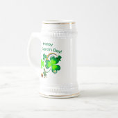 Leprechaun en Shamrock Bierpul (Voorkant links)