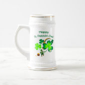Leprechaun en Shamrock Bierpul (Links)
