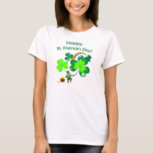 Leprechaun en Shamrock T-shirt