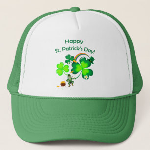Leprechaun en Shamrock Trucker Pet
