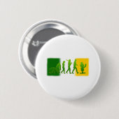 Leprechaun-evolutie Ronde Button 5,7 Cm (Voorkant /achterkant)