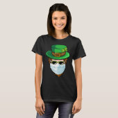 Leprechaun Face Mask Happy St Patrick's Day 2021 M T-shirt (Voorkant volledig)