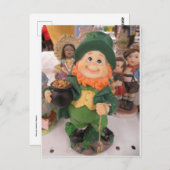 Leprechaun Figurine Briefkaart (Voorkant / Achterkant)