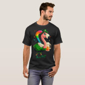 Leprechaun Flamingo Beer Irish Flamingo St Patrick T-shirt (Voorkant volledig)