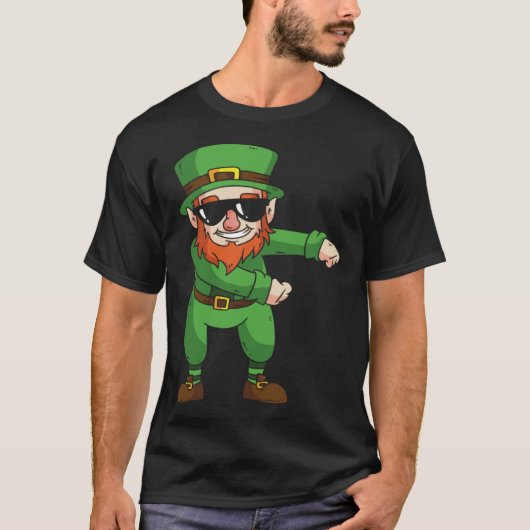 Leprechaun Floss Dance St Patrick Day T-shirt (Voorkant)