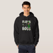 Leprechaun Floss Like A Boss St Patricks Day Boys Hoodie (Voorkant volledig)