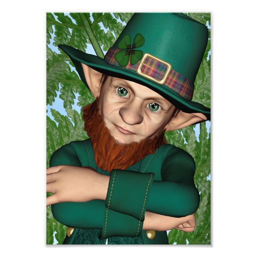 Leprechaun Foto Afdruk (Voorkant)