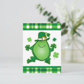 Leprechaun Frog Briefkaart (Staand voorkant)