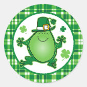 Leprechaun Frog Sticker (Voorkant)
